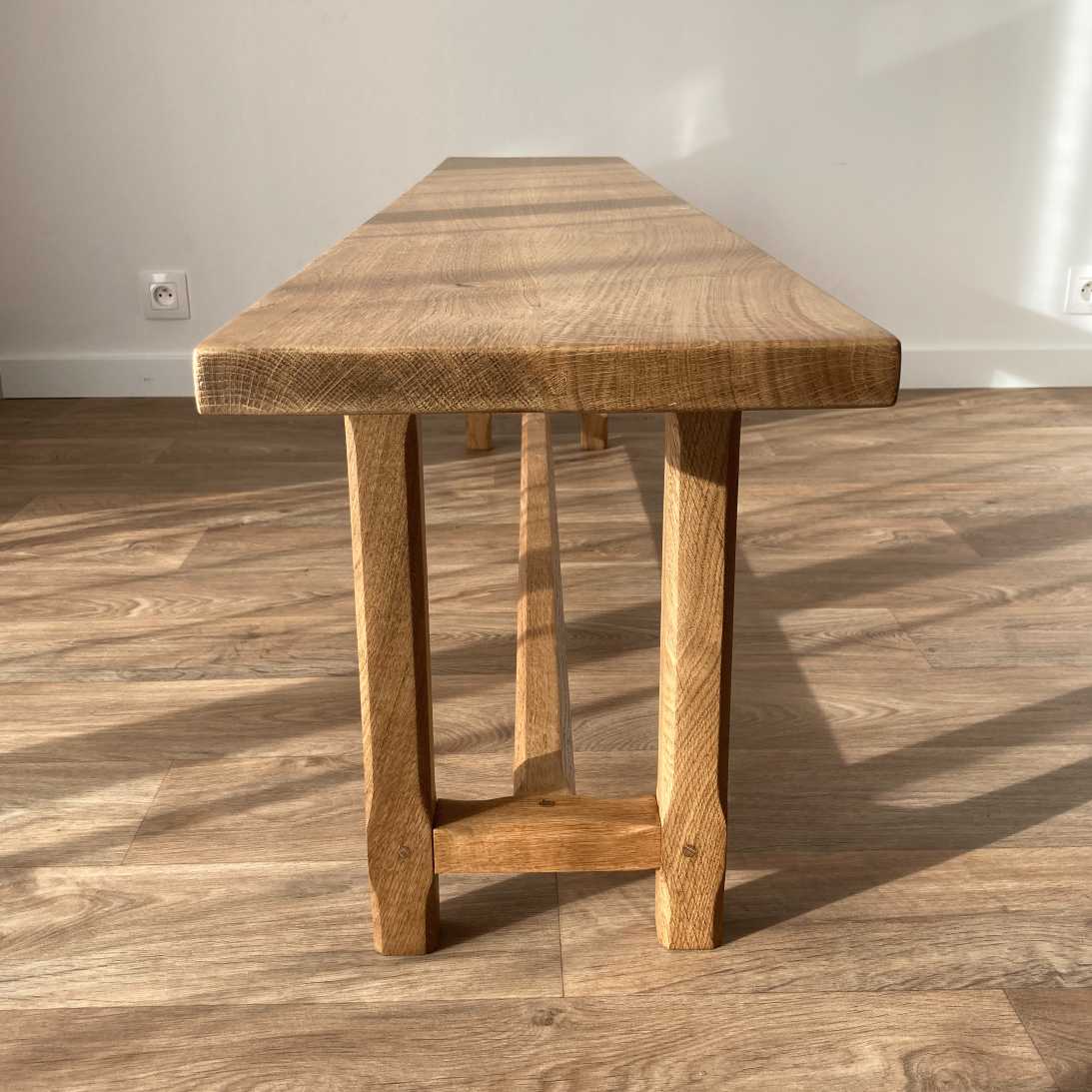 Banc en chêne massif Atelier Ernestine - Mobiliers Révélés